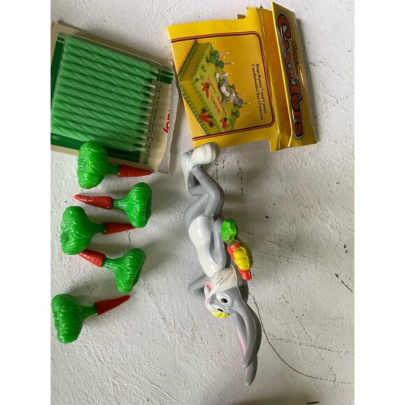 vintage wilton cake toppers bugs bunny PLUS NIB MCM Green Birthday Candles - Picture 5 of 12